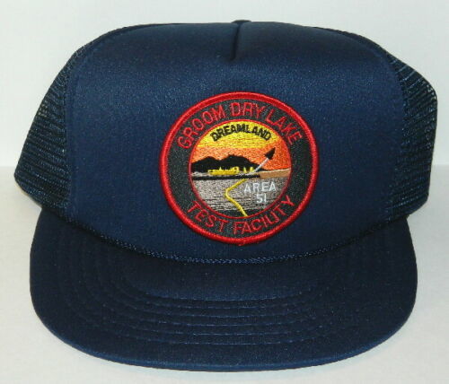 ID4 Movie Area 51 Groom Lake Logo Embroidered Patch Baseball Cap Hat NEW - $14.50