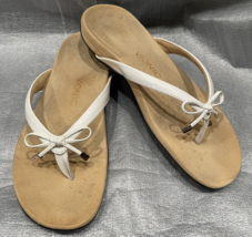 Vionic White BELLA TOE POST Sandal Flip-Flop, Women Size 10 - £47.16 GBP