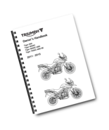 TRIUMPH OWNERS HANDBOOK MANUAL - TIGER 800 800XC ABS - 2011 2012 2013 20... - $746.74 MXN