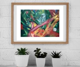 Little Monkey Franz Marc Art Poster Print 16 x 12 in  - £17.69 GBP