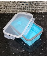 Folding Lunch Box Snack Holder Silicone Collapsible  BPA Free Food Stora... - £7.76 GBP