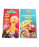 Sesame Street Sing, Hoot &amp; Howl (DVD, 1991) Learning To Share (DVD, 1996) - €12,89 EUR