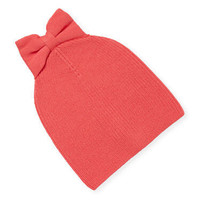 Kate Spade New York Hat Solid Bow Beanie Costume Pink - £26.10 GBP