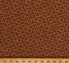 Cotton Fluttering Leaves Golden Oak Kansas Troubles Fabric Print by Yard... - $15.95