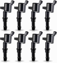 ENA Set of 8 Straight Boot Ignition Coil Pack Compatible with Ford Linco... - £41.69 GBP