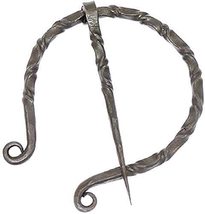 NauticalMart Medieval Iron Brooch/Cloak Pin Black, Large - $30.00