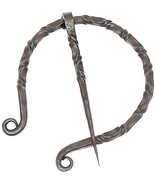 NauticalMart Medieval Iron Brooch/Cloak Pin Black, Large - €26,15 EUR