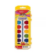 Cra-Z-Art Watercolor Paint Set with Brush 16 Colors Tray Washable Non-Toxic - £6.39 GBP