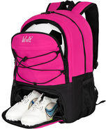 Youth Soccer Ball Backpack, Sports Bag with Ball Holder &amp; Shoe Compartme... - €25,88 EUR