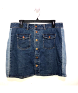 Madewell Stretch Denim Straight Mini Skirt: Pieced Edition Waist 34&quot; - £12.44 GBP