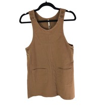 Rylee + Cru Girls Odette Overall Dress Pockets Rust Brown 12-14Y - £26.89 GBP
