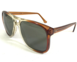 Vintage Safety Sunglasses Titmus Clear Brown Fade Oversized Thick Rim Z87 - $37.20