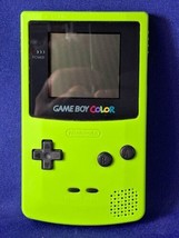 Nintendo Gameboy Color CGB-001 Kiwi Lime Green Handheld Game Console TESTED - £95.38 GBP