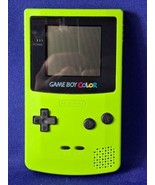 Nintendo Gameboy Color CGB-001 Kiwi Lime Green Handheld Game Console TESTED - $121.55