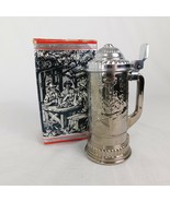 Vintage Avon Hunters Stein Original Box Nickel Plated NO AFTER SHAVE INC... - $7.85