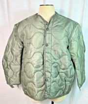 NEW MILITARY FIELD JACKET PARKA COAT LINER QUILTED INSULATED OD GREEN XL... - $64.35