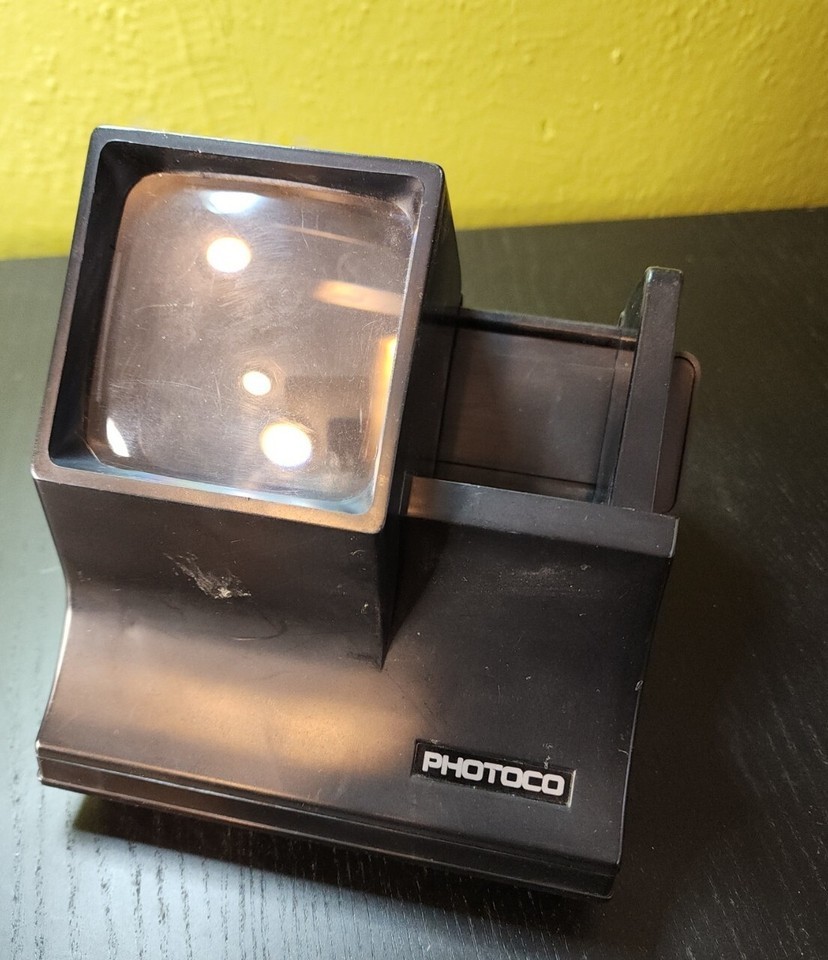 Vintage Photoco Auto  Automatic Lighted 2x2 Slide Viewer 35mm 126 Cartridge - $29.95