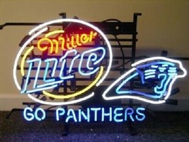 New Carolina Panthers Miller Lite Go Panthers Bar Open Beer Neon Light Sign 32" - $339.99