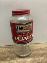 vintage Ozark Farms salted dry roasted peanut jar 24 ounce - £19.57 GBP