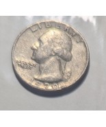 1970 Washington Quarter No Mint Mark, Several Rim Errors - €390,79 EUR