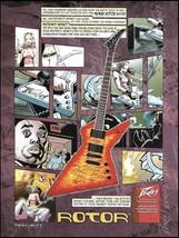 Peavey Rotor EXP Series electric guitar advertisement pop art comic ad p... - £3.30 GBP
