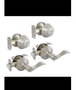 New Defiant Naples Satin Nickel Single Cylinder Project Pack Door Lever Set - $739.65 MXN