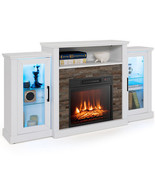 Fireplace TV Stand with 16-Color Led Lights for TVs up to 65 Inch-White ... - $9,263.36 MXN