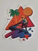 Multicolor Person on Wave Runner Super Cool Sticker Decal Great Embellishment - £2.03 GBP