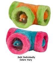 Peek A Boo Cat Toys Hidden Tunnel Mice Interactive Catnip Infused Balls 9.5&quot; - £13.36 GBP