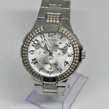 Guess Silver-Tone Chronograph Watch with Crystals – New Battery - $27.15