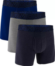 Under Armour Men&#39;s UA Performance Cotton Blend 6” Boxer Briefs 3 Pack Si... - $24.99