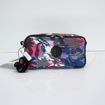 NWT Kipling AC7374 Chap Pen Case Accessory Pouch Polyester Brilliant Blo... - $34.95