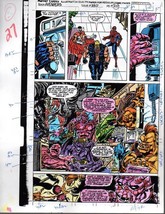 Original 1991 Avengers 330 page 27 Marvel color guide art pg: Spider-man... - £38.23 GBP