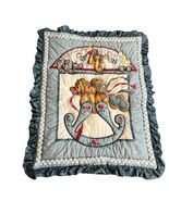 Daisy Kingdom Blue Rocking Horse Baby Crib Comforter Quilt USA Vintage - $161.49