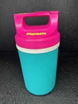 Vintage Retro Igloo Playmate Half Gallon Drink Cooler Teal Pink Yellow White - $13.45