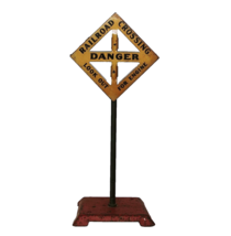 Rare vintage American Flyer Railroad Crossing Sign 7&quot; tall - £22.53 GBP