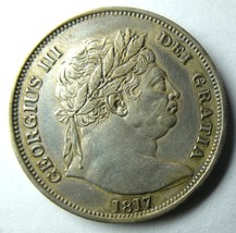 Great Britain 1817 George III Excellent Superb High Grade Silver COIN HA... - £519.58 GBP