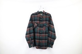 Vintage 90s Streetwear Mens Size Large Distressed Collared Button Shirt Plaid - £31.28 GBP