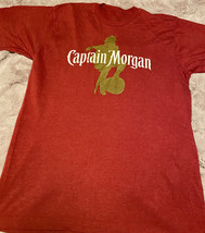 Captain Morgan Spiced Rum Logo Pirate￼  T-Shirt Print LARGE Soft - £9.74 GBP