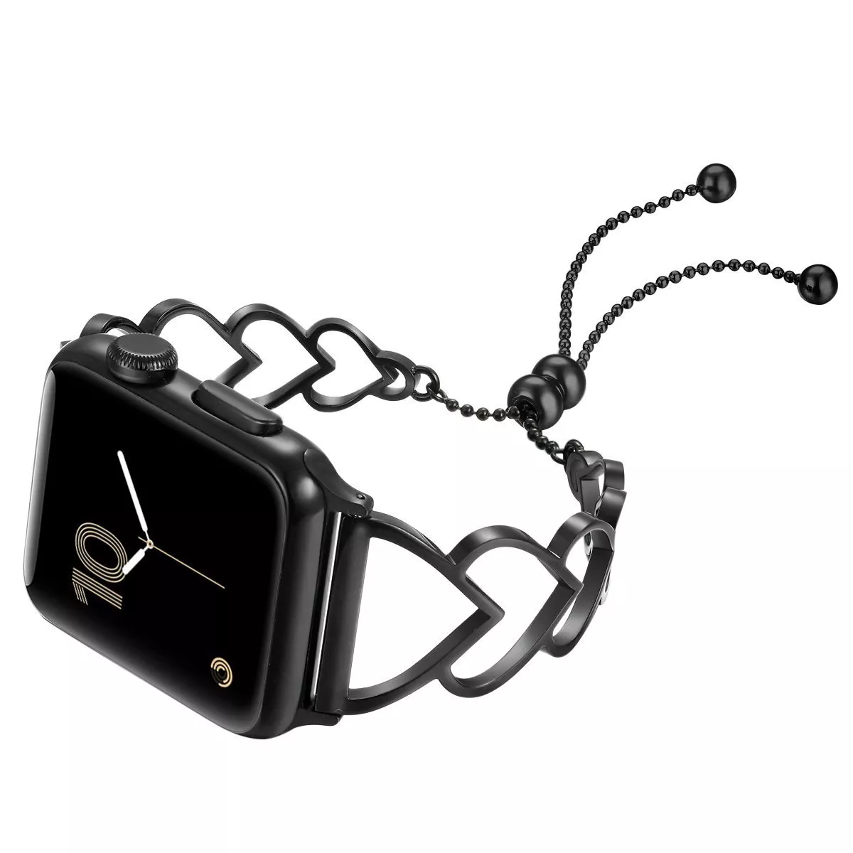 Black Heart Cuff Bracelet Watchband For Smartwatch  - $29.00