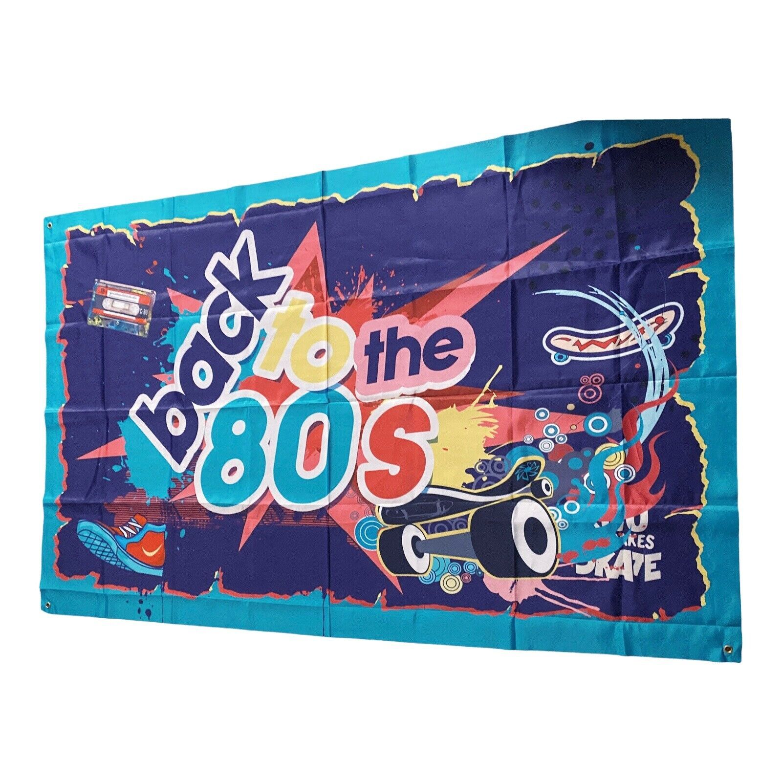 Large Back to the 80’s Tapestry! 73” x 46.5” - $28.71