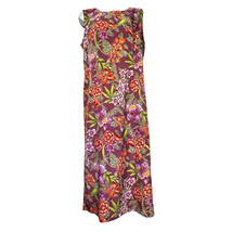 Kathie Lee Sleeveless Long Floral Maxi Dress Size L - £19.12 GBP