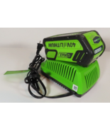 Green Works G-MAX 40-Volt 29472 Lithium-Ion Battery W/ Charger 29482 - £37.80 GBP