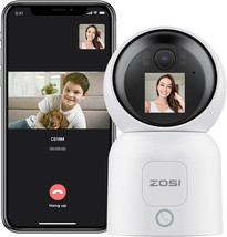 Zosi 4Mp 2 Way Video Security Camera, C519M 360° View Baby/Pet Dog Monitor, 2.5K - $44.98