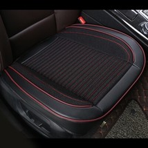 Flax Car Seat Cover Cushion 3D Surrounded Leather Line Front Protector Four Seas - £53.71 GBP