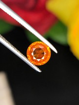 1.85 Carat Spessartine Garnet Gemstone | Vibrant Reddish Orange Hue | 7 x 3.9 mm - £120.40 GBP