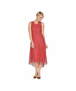 Isaac Mizrahi Live! Small  Hi-Low Lace Maxi Dress in Desert Rose - $13.02 CAD
