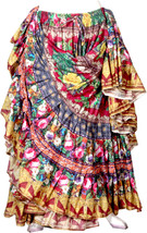 Beautiful New Sunny Tropical Multi Color ATS 25Yard Tribal Gypsy TyeDyed Skirt - £80.41 GBP