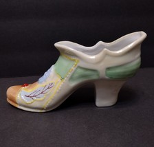 Miniature Lusterware Shoe Planter, Vintage Made in Japan, Ceramic Colorful Pump image 4