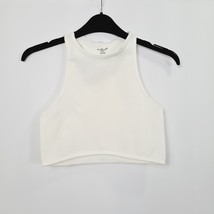 Urban Outfitters - BNWT - White Seamless Racerback Crop Tank Top - M/L - £11.87 GBP